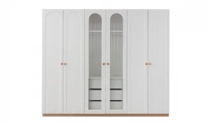 Nervür Beyaz Yatak Odası Takımı