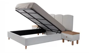 Nervür Beyaz Yatak Odası Takımı