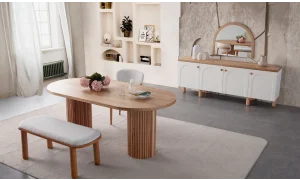 Nervür Yemek Masası Takımı