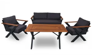 New York İroko Bahçe ve Balkon Takımı (Antrasit)