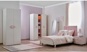 Nora 2 Kapaklı Dolap (Raflı)