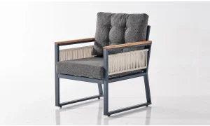 Palma Antrasit Üçlü Bahçe ve Balkon Takımı