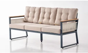 Palma Krem Üçlü Bahçe ve Balkon Takımı