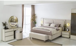 Pamukkale Bazalı Karyola (160x200)