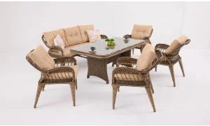 Pekin Bahçe ve Balkon Takımı (Kahve-XL)