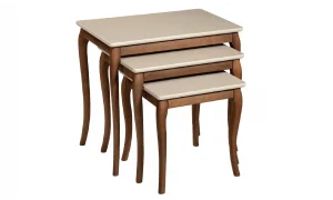 Pesaro Bej Ceviz Zigon Sehpa