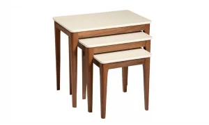 Porto Krem Ceviz Zigon Sehpa