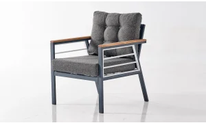 Praga Antrasit Üçlü Bahçe ve Balkon Takımı