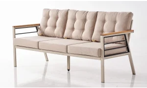 Praga Krem Üçlü Bahçe ve Balkon Takımı