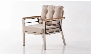 Praga Krem Üçlü Bahçe ve Balkon Takımı