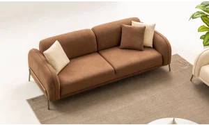 Puffy Kahve Koltuk Takımı