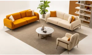 Puffy Kahve Koltuk Takımı