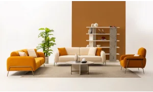 Puffy Turuncu Koltuk Takımı