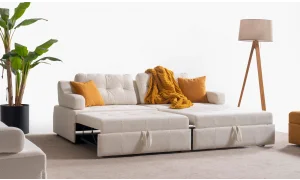 Rest Açılır Yataklı Modüler 2li Kollu Kanepe