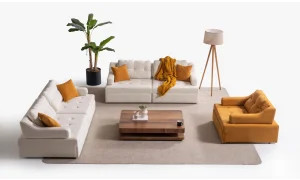 Rest Açılır Yataklı Modüler 2li Kollu Kanepe