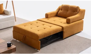 Rest Kollu Açılır Yataklı Tekli Hardal Koltuk