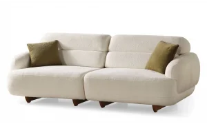 Sedef Beyaz 3lü Koltuk