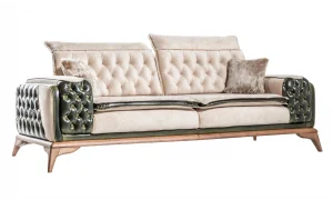 Seren Beyaz 3lü Koltuk