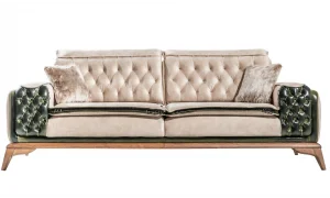 Seren Beyaz 3lü Koltuk