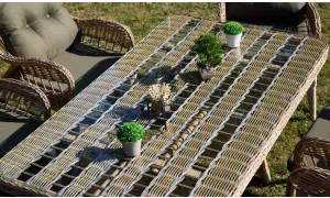 Seul Berlin Bahçe ve Balkon Masa Seti (Elvan)