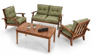 Teras Yeşil 4 Oturumlu Bahçe ve Balkon Takımı