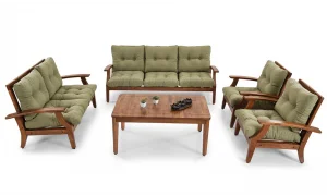 Teras Yeşil 4 Oturumlu Bahçe ve Balkon Takımı