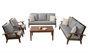 Teras Plus Gri 3+3 Oturumlu Bahçe ve Balkon Takımı