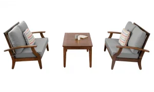 Teras Plus Gri 3+3 Oturumlu Bahçe ve Balkon Takımı