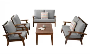 Teras Plus Gri 7 Oturumlu Bahçe ve Balkon Takımı