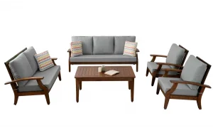 Teras Plus Gri 7 Oturumlu Bahçe ve Balkon Takımı