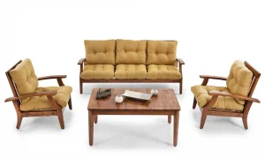 Teras Sarı 5 Oturumlu Bahçe ve Balkon Takımı