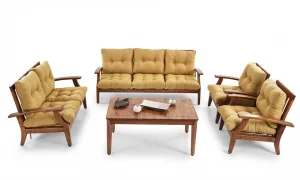 Teras Sarı 7 Oturumlu Bahçe ve Balkon Takımı