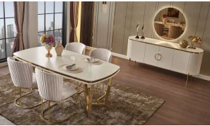 Tesla Luxury Yemek Odası Takımı