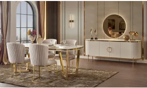 Tesla Luxury Yemek Odası Takımı