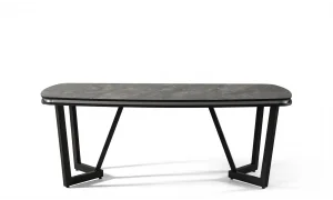 Tesla Yemek Odası Takımı (Black&Silver)