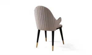 Tesla Yemek Odası Takımı (Ekru&Gold)