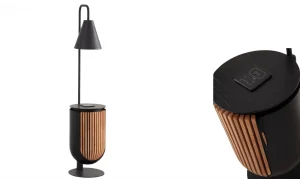 Tiesto Modern Çok Fonksiyonlu Lambader (Black)