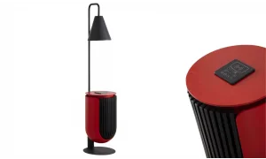 Tiesto Modern Çok Fonksiyonlu Lambader (Red)