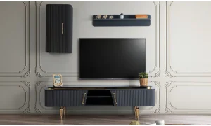 Titanik Antrasit TV Sehpası