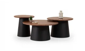 Tola Siyah Orta Sehpa Seti
