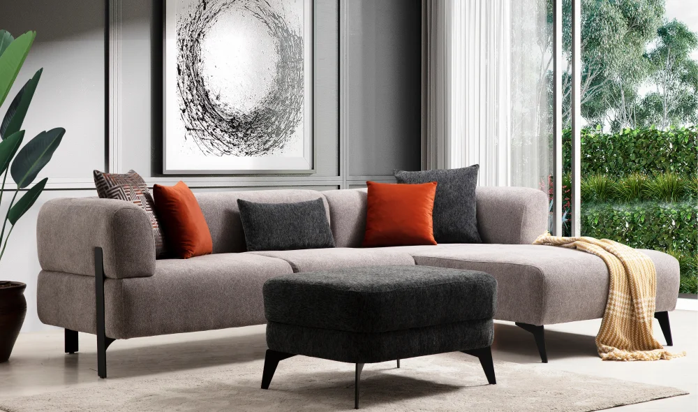 Cratos Dinlenmeli Köşe Koltuk Takımı