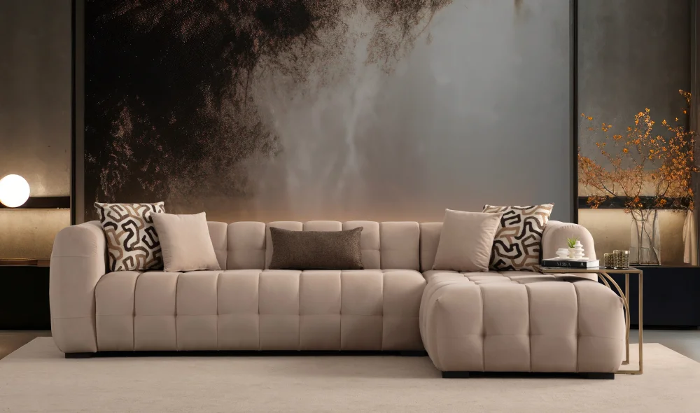 Estanze Sabit L Köşe Koltuk Takımı