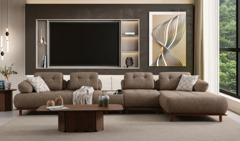 Lois Maxi Dinlenmeli Köşe Koltuk Takımı