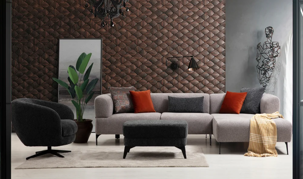 Cratos Dinlenmeli Köşe Koltuk Takımı