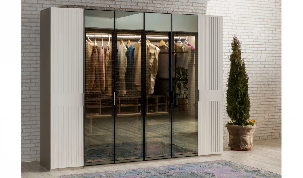 Defne 4 Kapaklı Gardrop