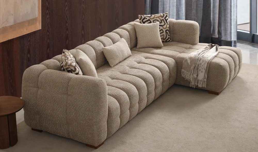 Estanze Yataklı L Köşe Koltuk Takımı