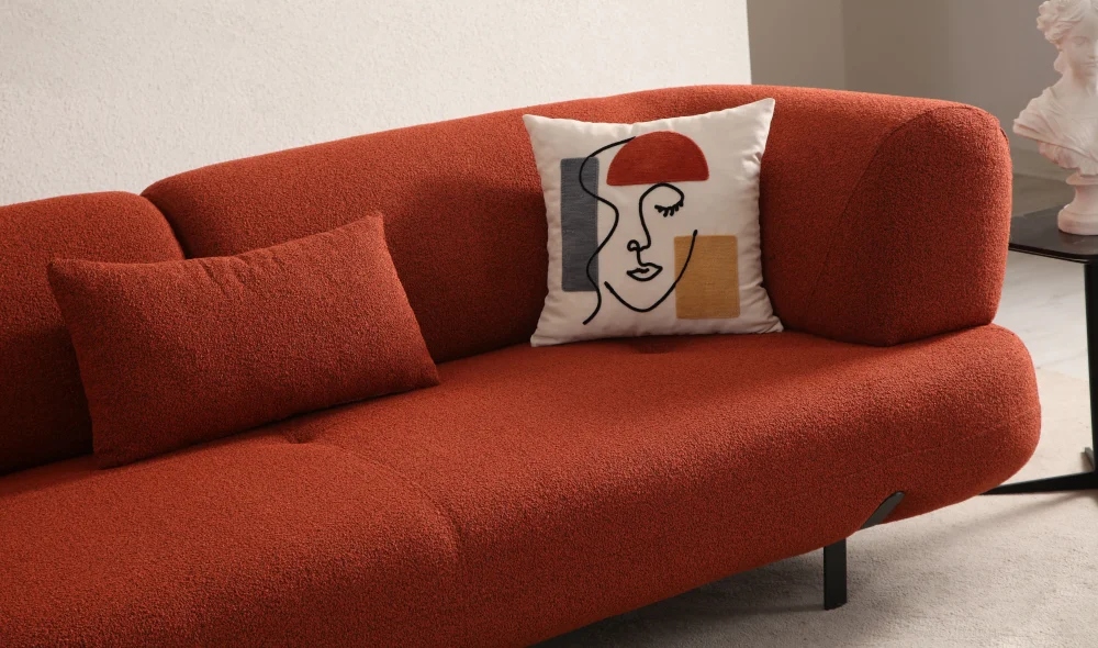 Manetti Yataklı Kırmızı Koltuk Takımı