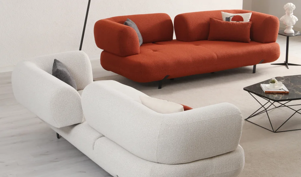 Manetti Yataklı Kırmızı Koltuk Takımı