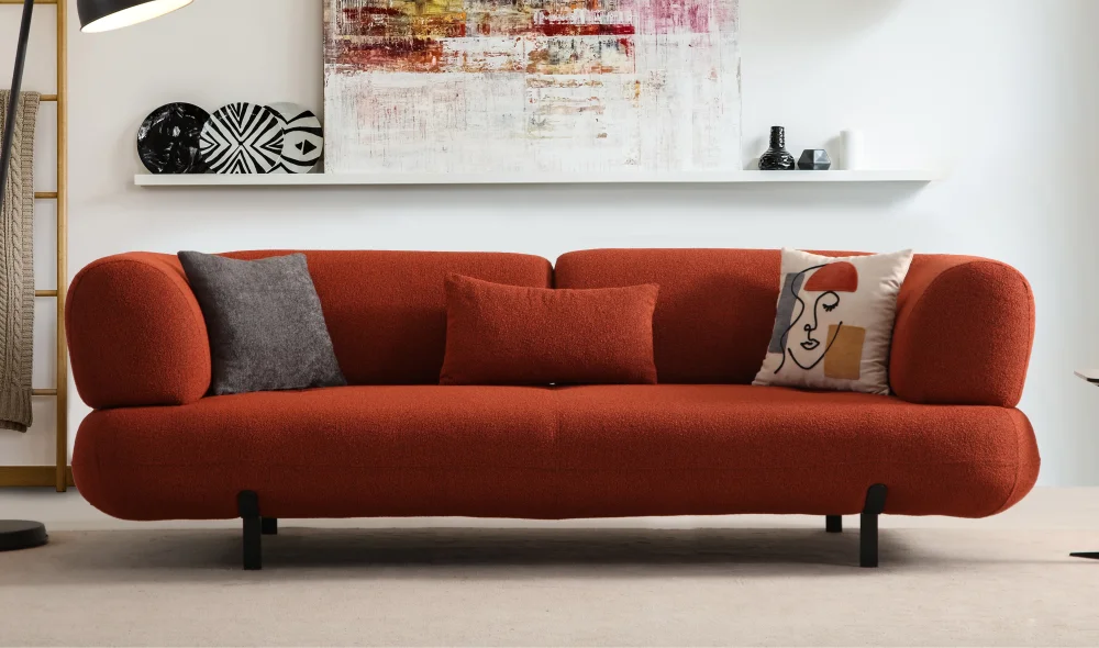 Manetti Yataklı Kırmızı Koltuk Takımı