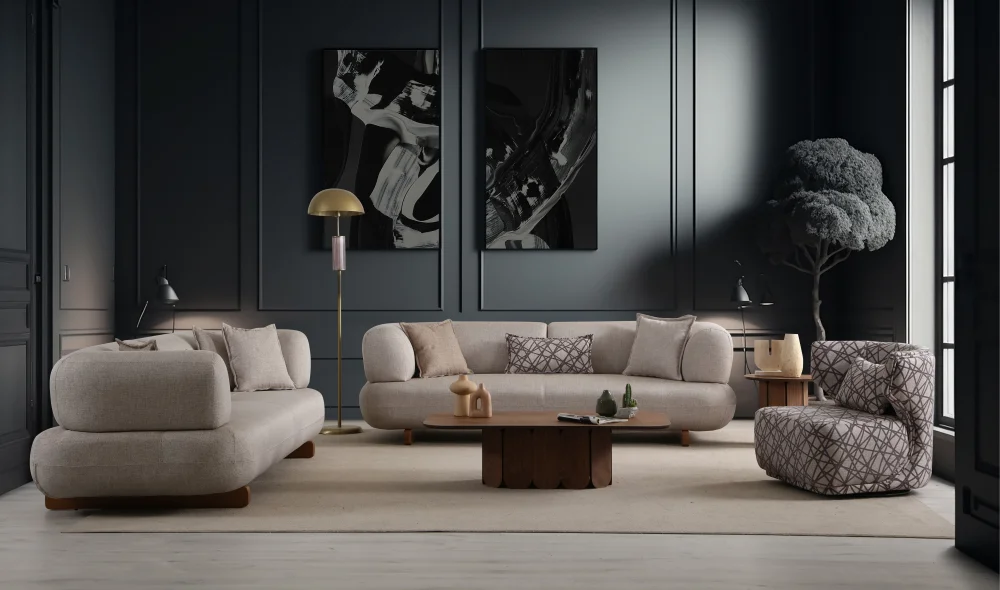 Manetti Premium Gri Koltuk Takımı